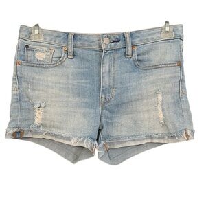 GAP 1969 Slim Cut-Off Shorts 👖 Distressed Mid Rise Light Wash | Size 2